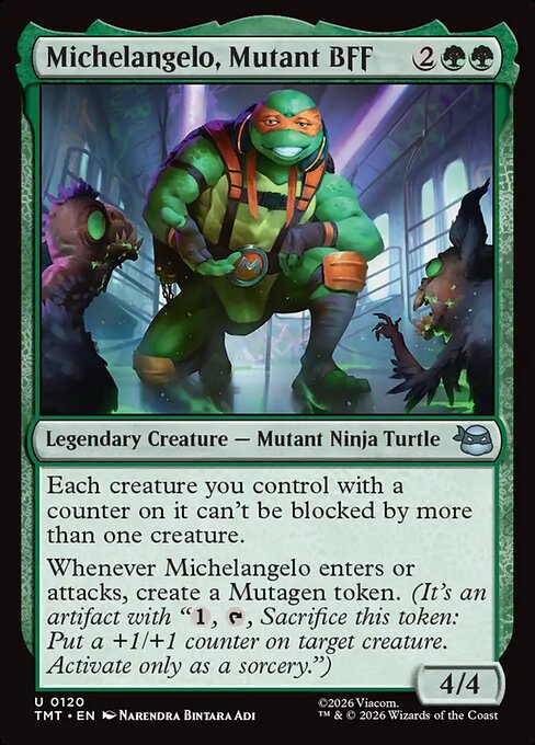 Michelangelo, Mutant BFF (TMT) — Nonfoil