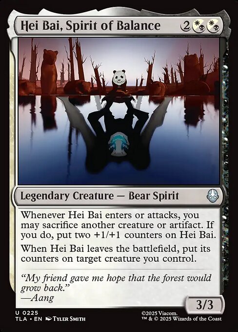 Hei Bai, Spirit of Balance (TLA) — Nonfoil