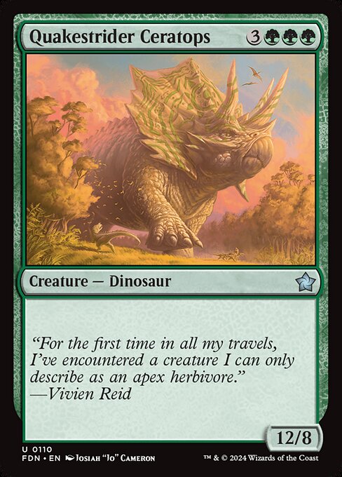 Quakestrider Ceratops (FDN) — Nonfoil