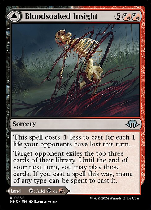 Bloodsoaked Insight // Sanguine Morass (MH3) — Nonfoil