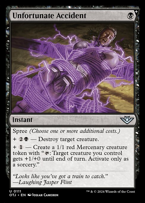 Unfortunate Accident (OTJ) — Nonfoil