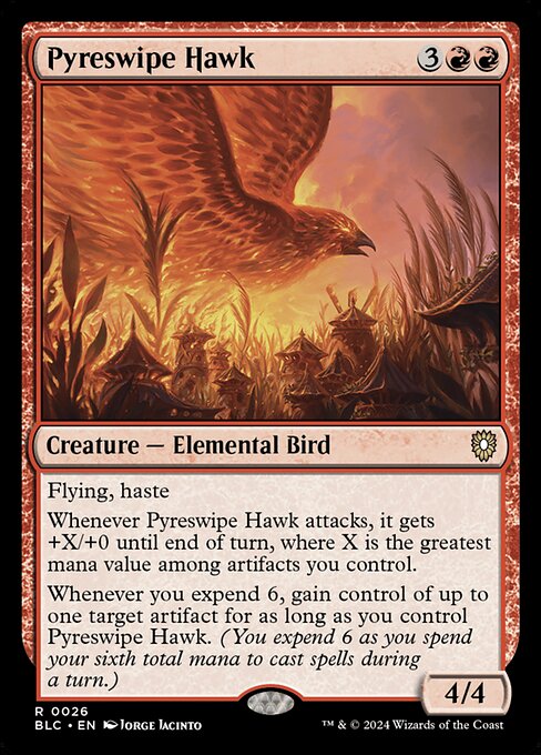 Pyreswipe Hawk (BLC) — Nonfoil