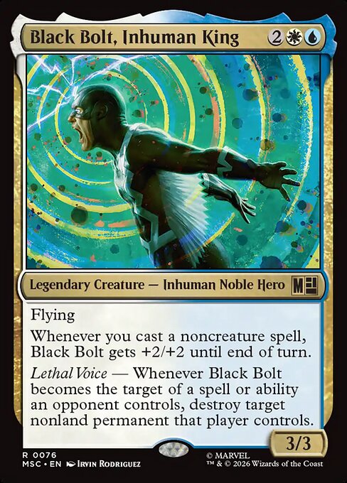 Black Bolt, Inhuman King (MSC) — Nonfoil