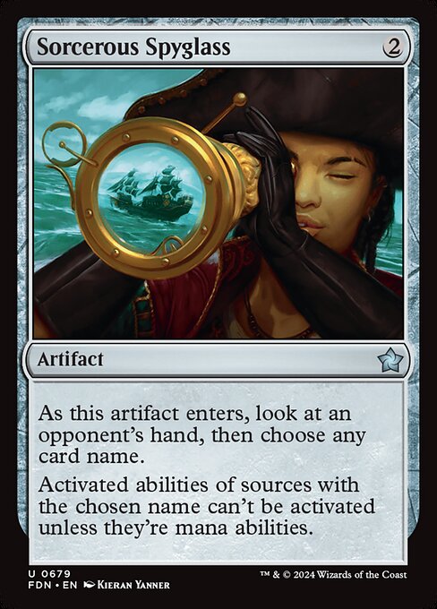Sorcerous Spyglass (FDN) — Nonfoil
