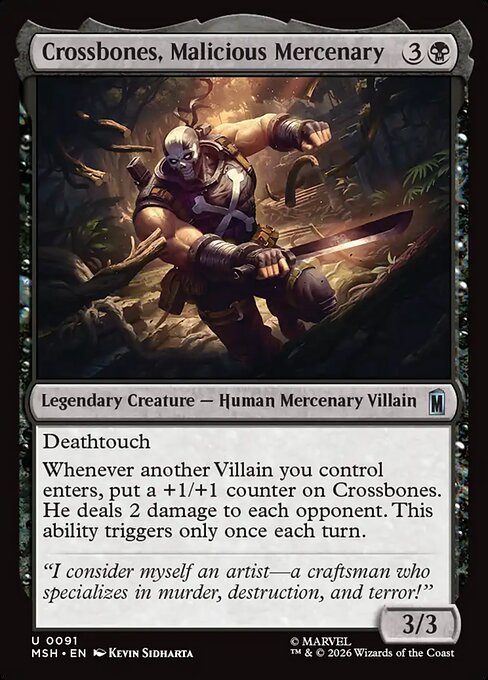 Crossbones, Malicious Mercenary (MSH) — Foil