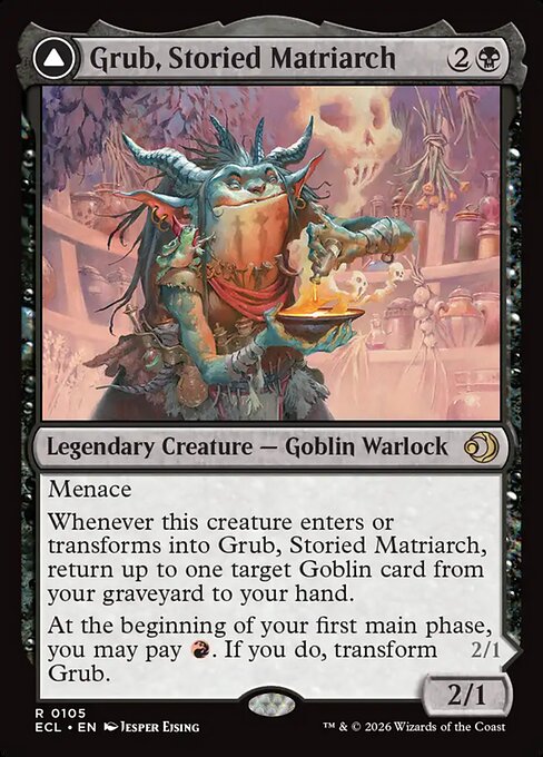Grub, Storied Matriarch // Grub, Notorious Auntie (ECL) — Nonfoil