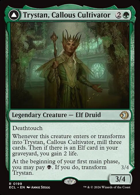 Trystan, Callous Cultivator // Trystan, Penitent Culler (ECL) — Nonfoil