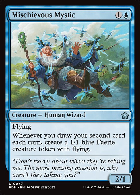 Mischievous Mystic (FDN) — Nonfoil