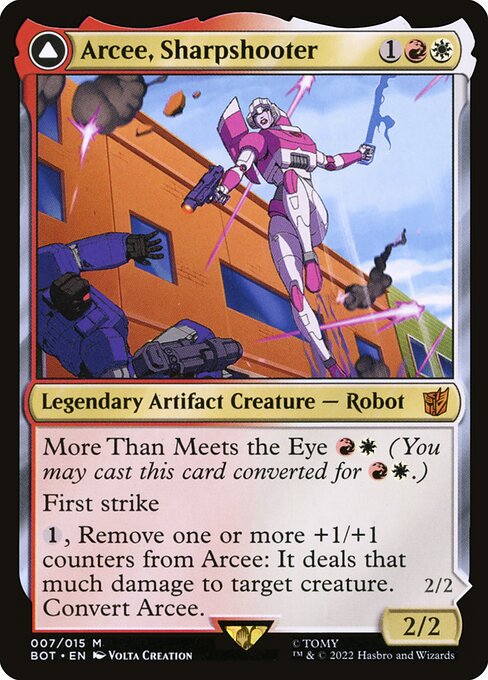 Arcee, Sharpshooter // Arcee, Acrobatic Coupe (BOT) — Nonfoil