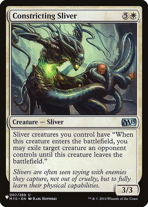 Constricting Sliver (PLST) — Nonfoil