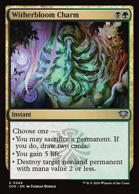 Witherbloom Charm (SOS) — Nonfoil