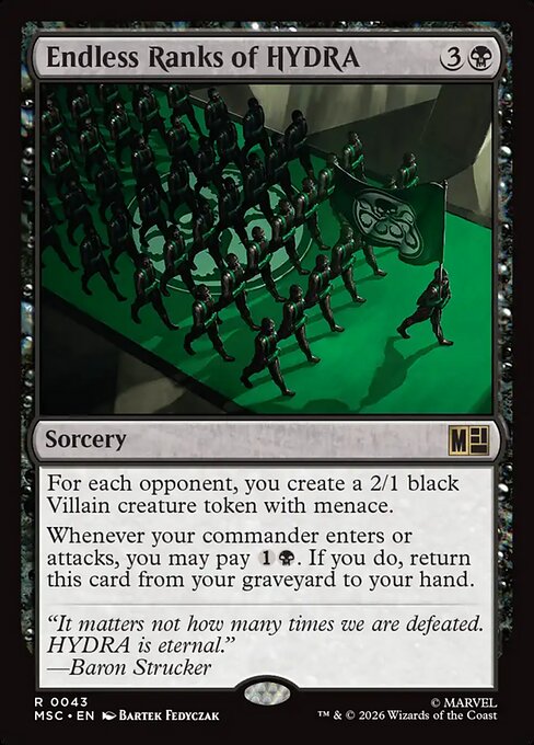 Endless Ranks of HYDRA (MSC) — Nonfoil