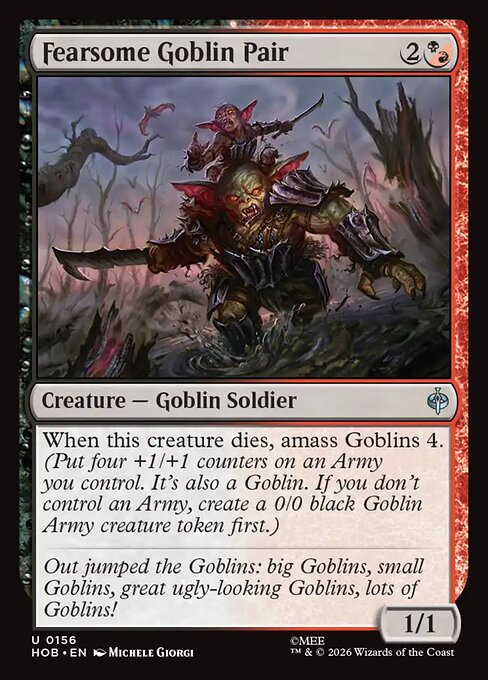 Fearsome Goblin Pair (HOB) — Nonfoil