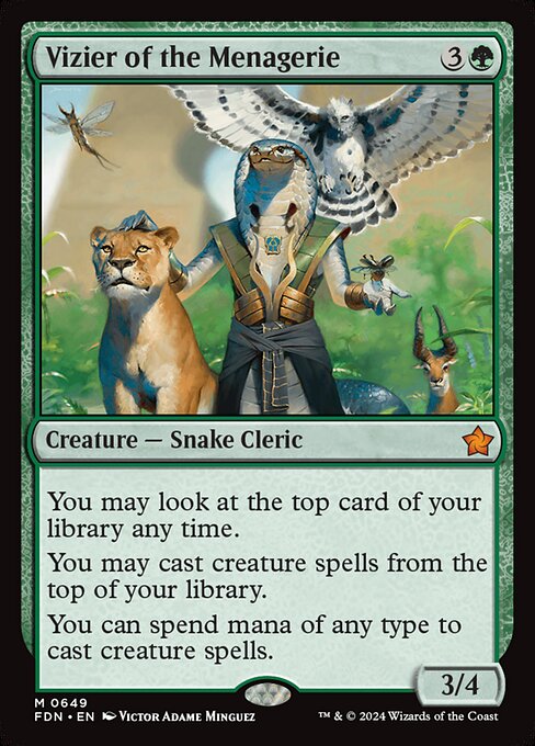 Vizier of the Menagerie (FDN) — Nonfoil