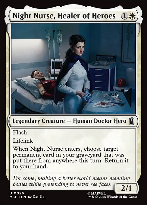 Night Nurse, Healer of Heroes (MSH) — Nonfoil