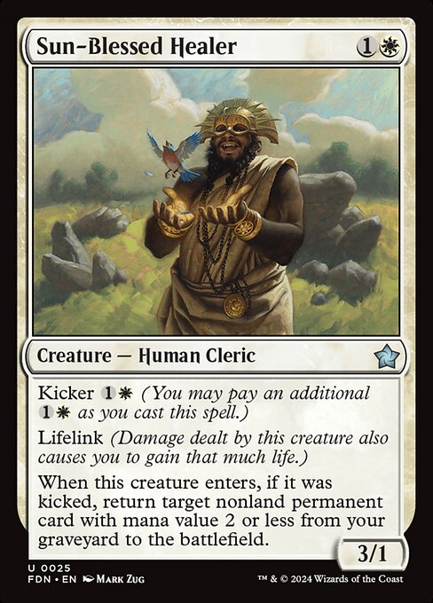 Sun-Blessed Healer (FDN) — Foil