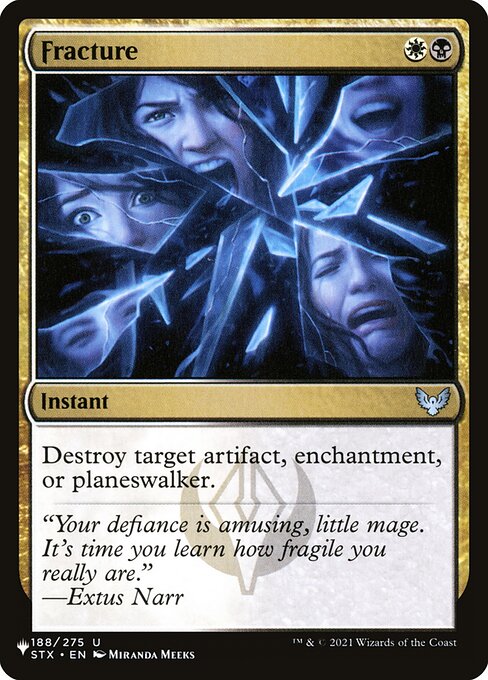Fracture (PLST) — Nonfoil