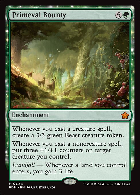 Primeval Bounty (FDN) — Nonfoil