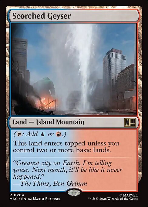 Scorched Geyser (MSC) — Nonfoil
