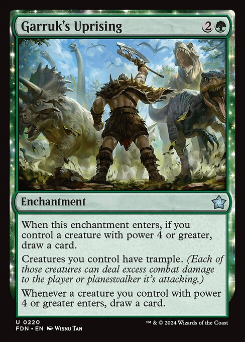Garruk's Uprising (FDN) — Nonfoil