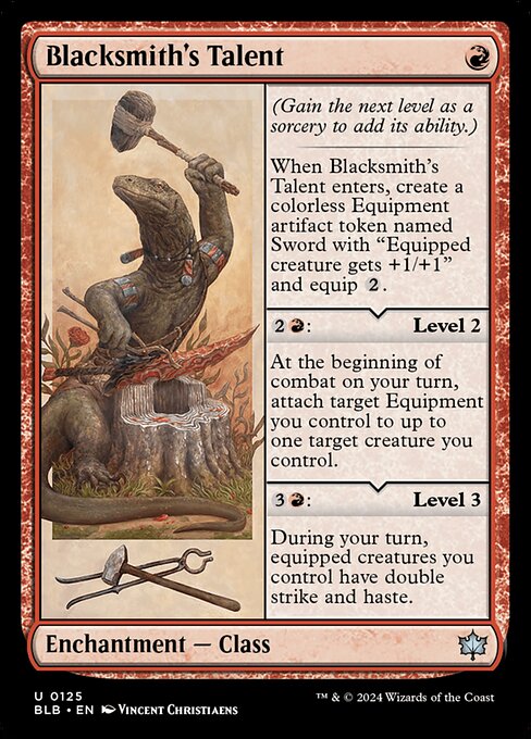 Blacksmith's Talent (BLB) — Nonfoil