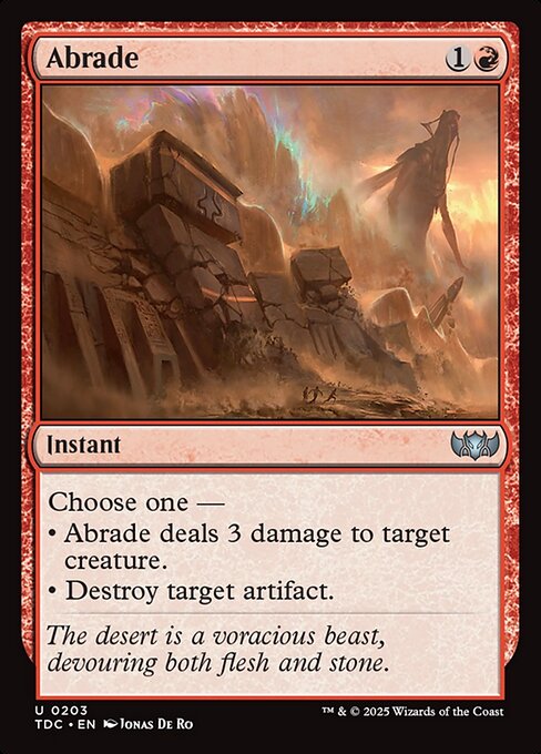 Abrade (TDC) — Nonfoil