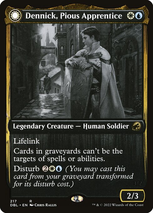 Dennick, Pious Apprentice // Dennick, Pious Apparition (DBL) — Nonfoil