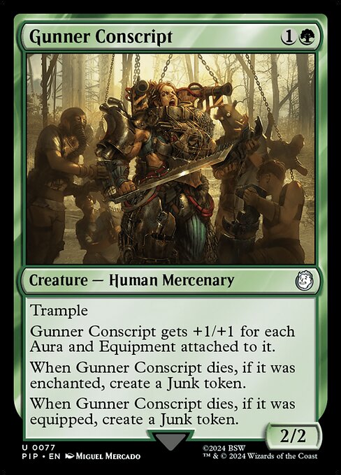 Gunner Conscript (PIP) — Nonfoil