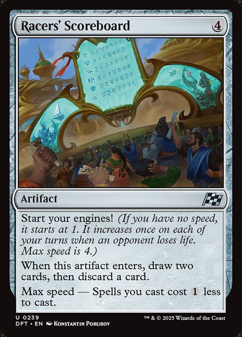 Racers' Scoreboard (DFT) — Foil
