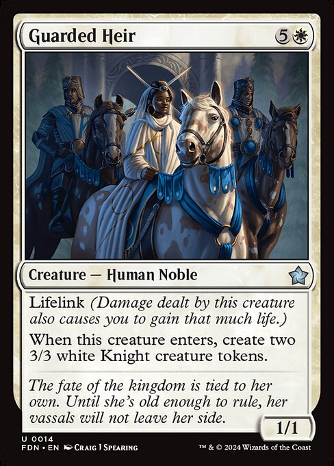 Guarded Heir (FDN) — Nonfoil