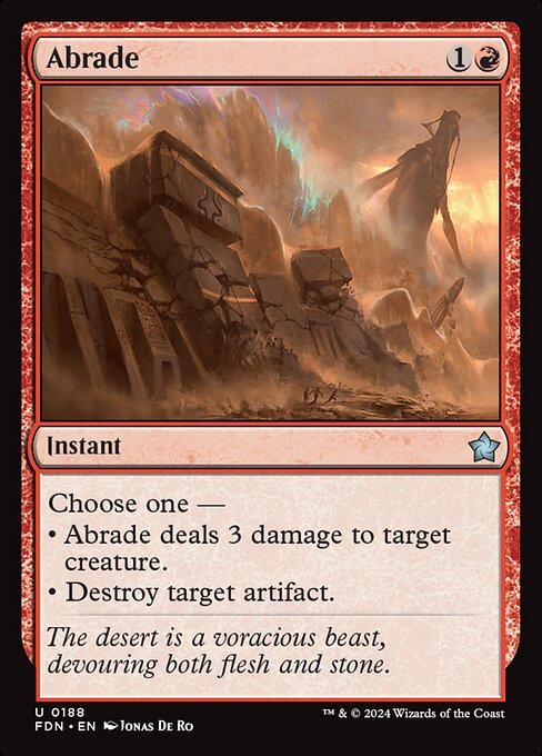 Abrade (FDN) — Nonfoil