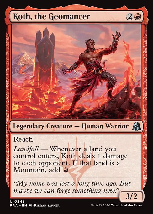 Koth, the Geomancer (FRA) — Nonfoil
