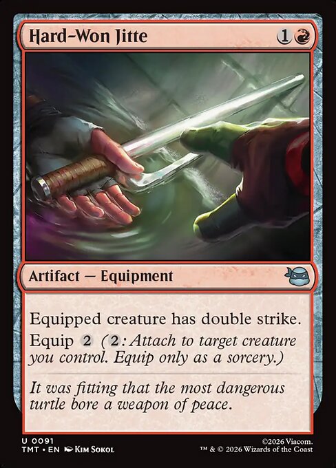 Hard-Won Jitte (TMT) — Nonfoil