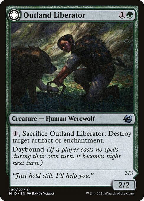 Outland Liberator // Frenzied Trapbreaker (MID) — Nonfoil