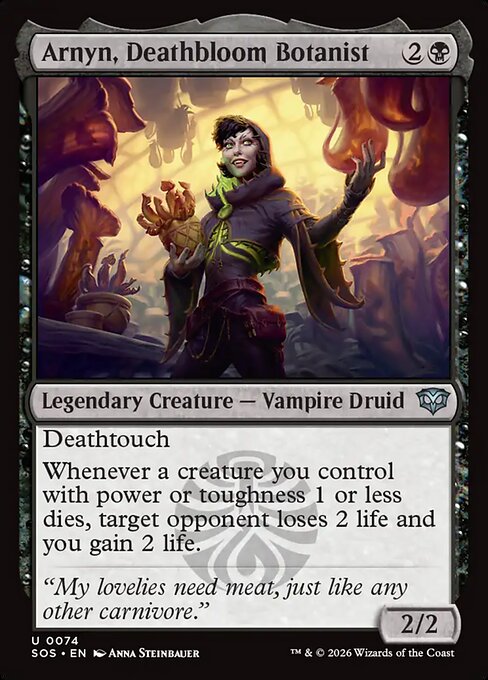 Arnyn, Deathbloom Botanist (SOS) — Nonfoil