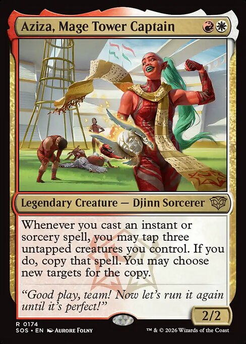 Aziza, Mage Tower Captain (SOS) — Nonfoil