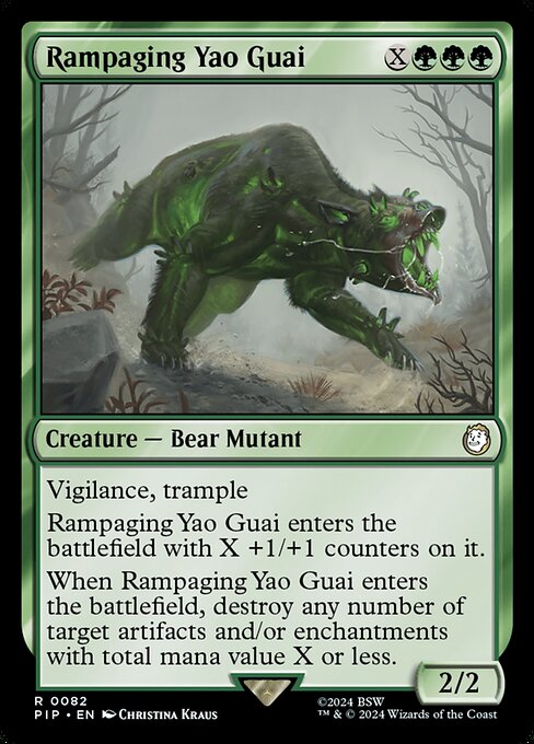 Rampaging Yao Guai (PIP) — Nonfoil