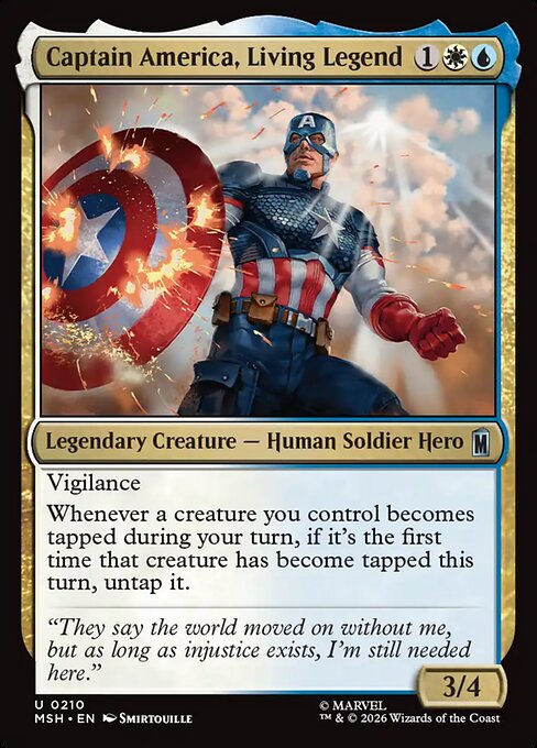 Captain America, Living Legend (MSH) — Nonfoil