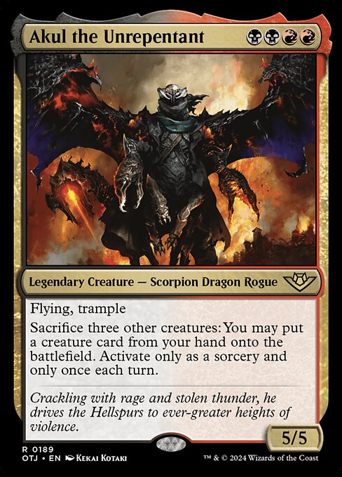 Akul the Unrepentant (OTJ) — Nonfoil