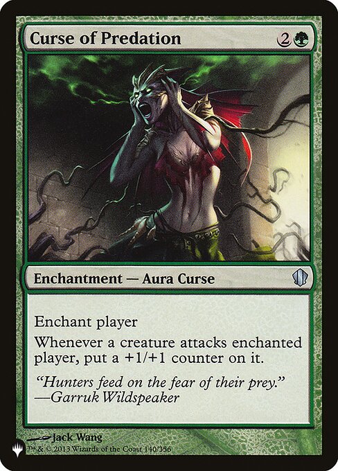 Curse of Predation (PLST) — Nonfoil