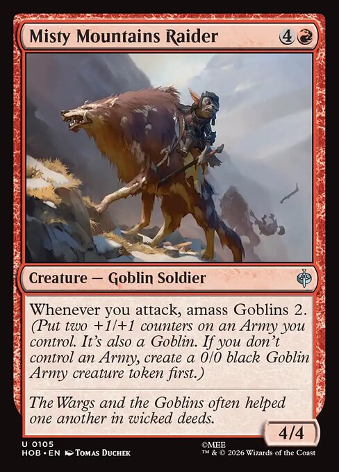 Misty Mountains Raider (HOB) — Foil