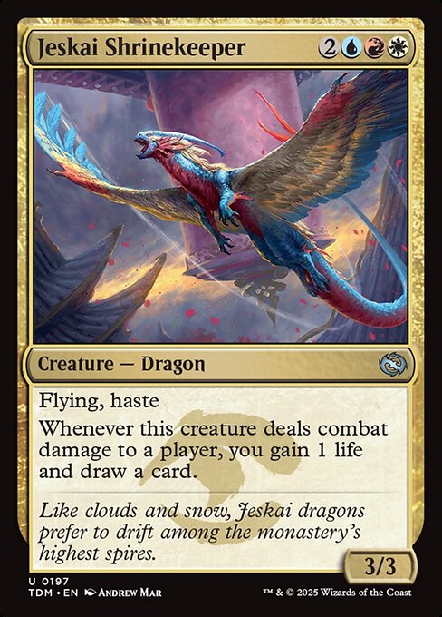 Jeskai Shrinekeeper (TDM) — Nonfoil