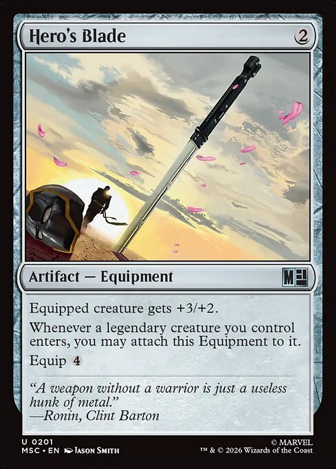 Hero's Blade (MSC) — Nonfoil