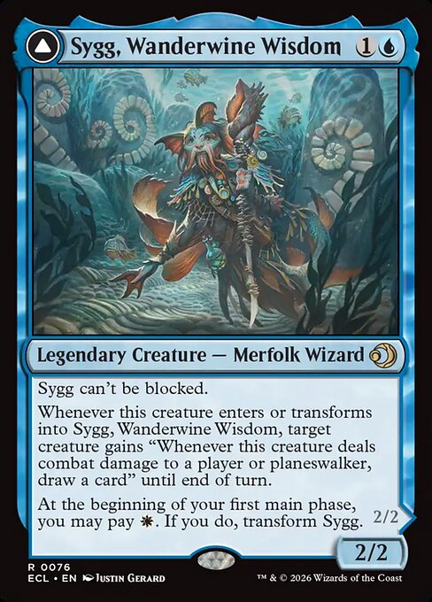 Sygg, Wanderwine Wisdom // Sygg, Wanderbrine Shield (ECL) — Nonfoil