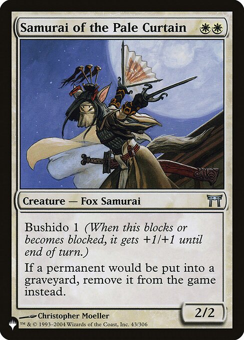 Samurai of the Pale Curtain (PLST) — Nonfoil