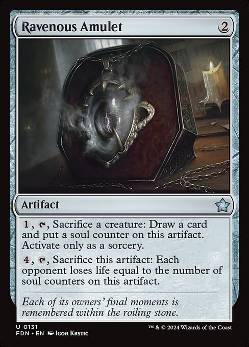 Ravenous Amulet (FDN) — Nonfoil