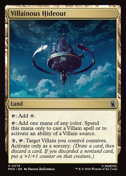 Villainous Hideout (MSH) — Nonfoil