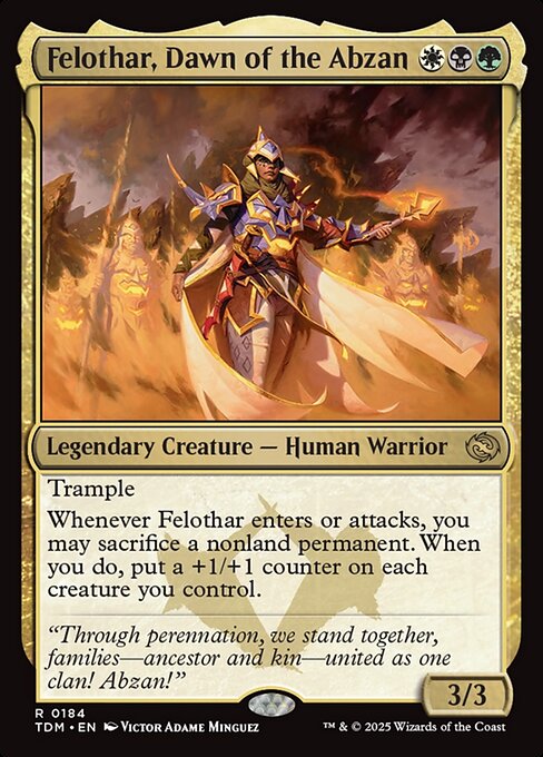 Felothar, Dawn of the Abzan (TDM) — Nonfoil