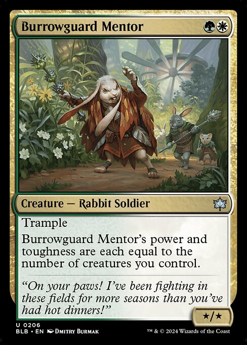 Burrowguard Mentor (BLB) — Nonfoil
