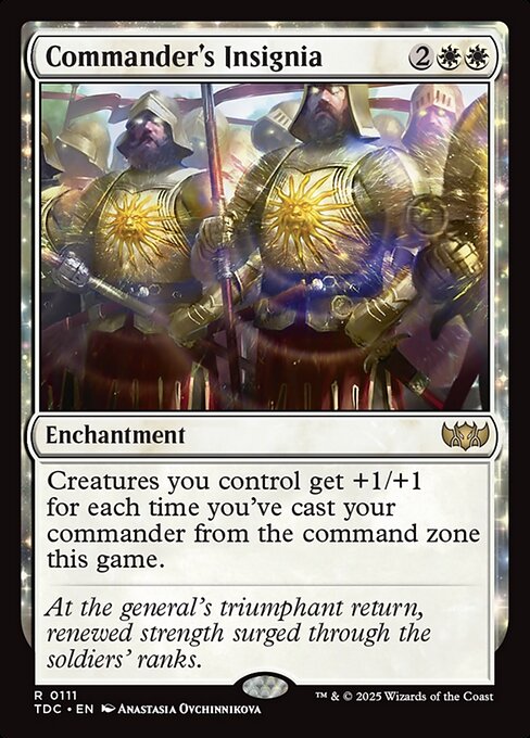 Commander's Insignia (TDC) — Nonfoil